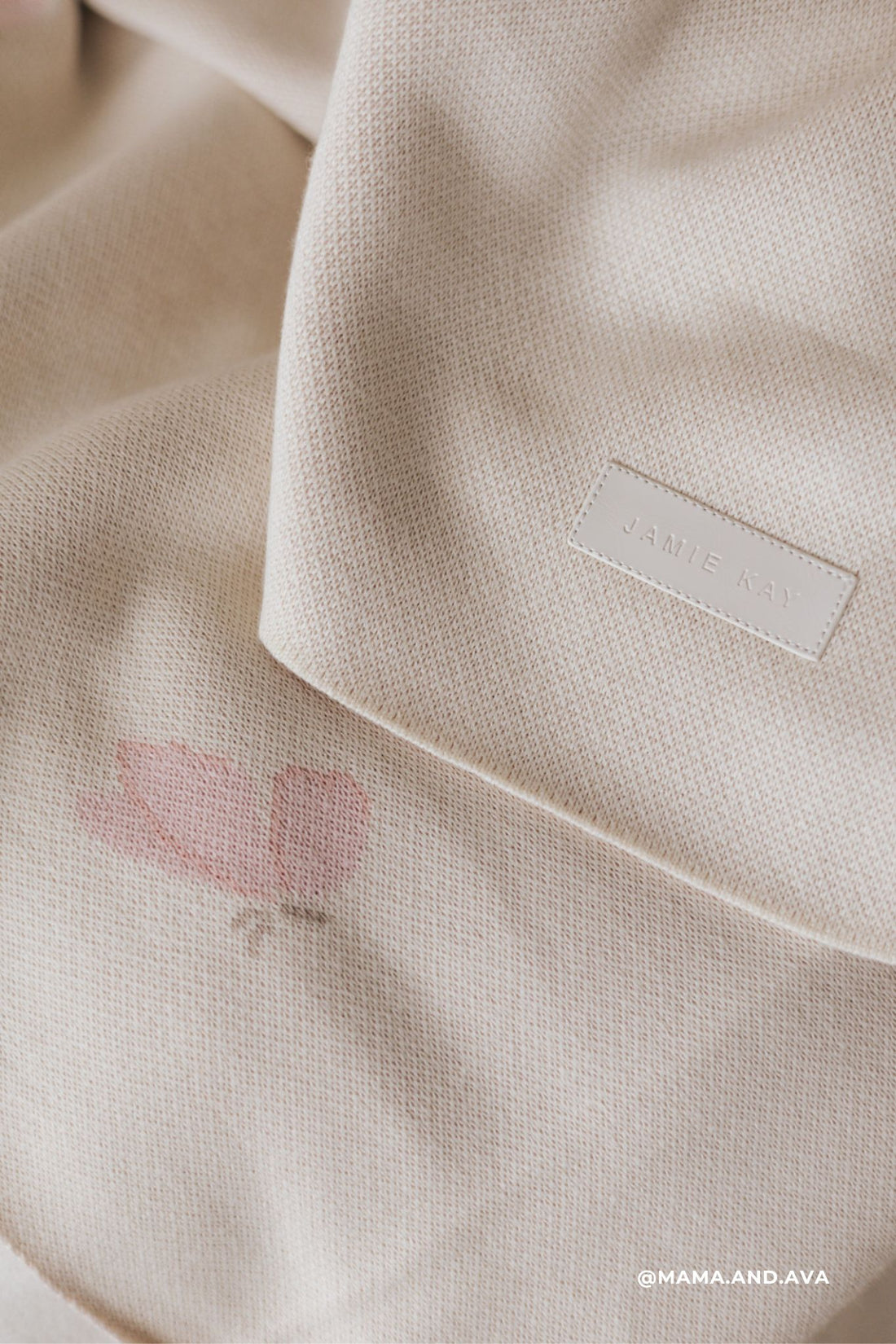 Cassie Jacquard Blanket - Egret Childrens Blanket from Jamie Kay Australia