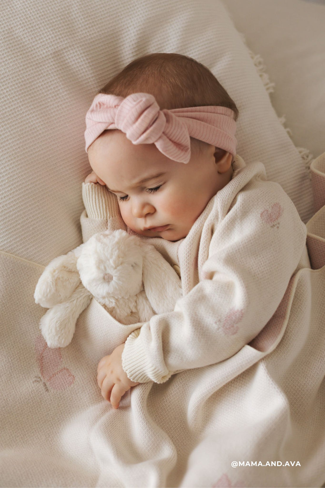 Cassie Jacquard Blanket - Egret Childrens Blanket from Jamie Kay Australia