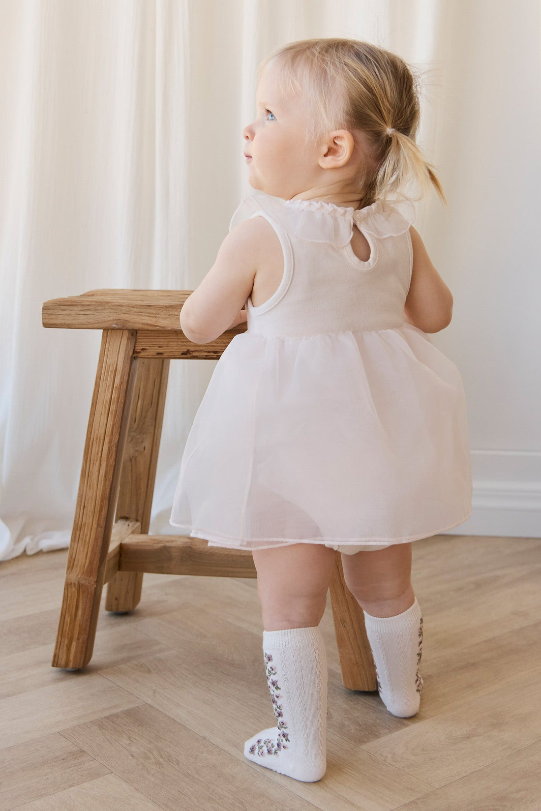 Jolie Playsuit - Blushed Rose Childrens Playsuit from Jamie Kay Australia