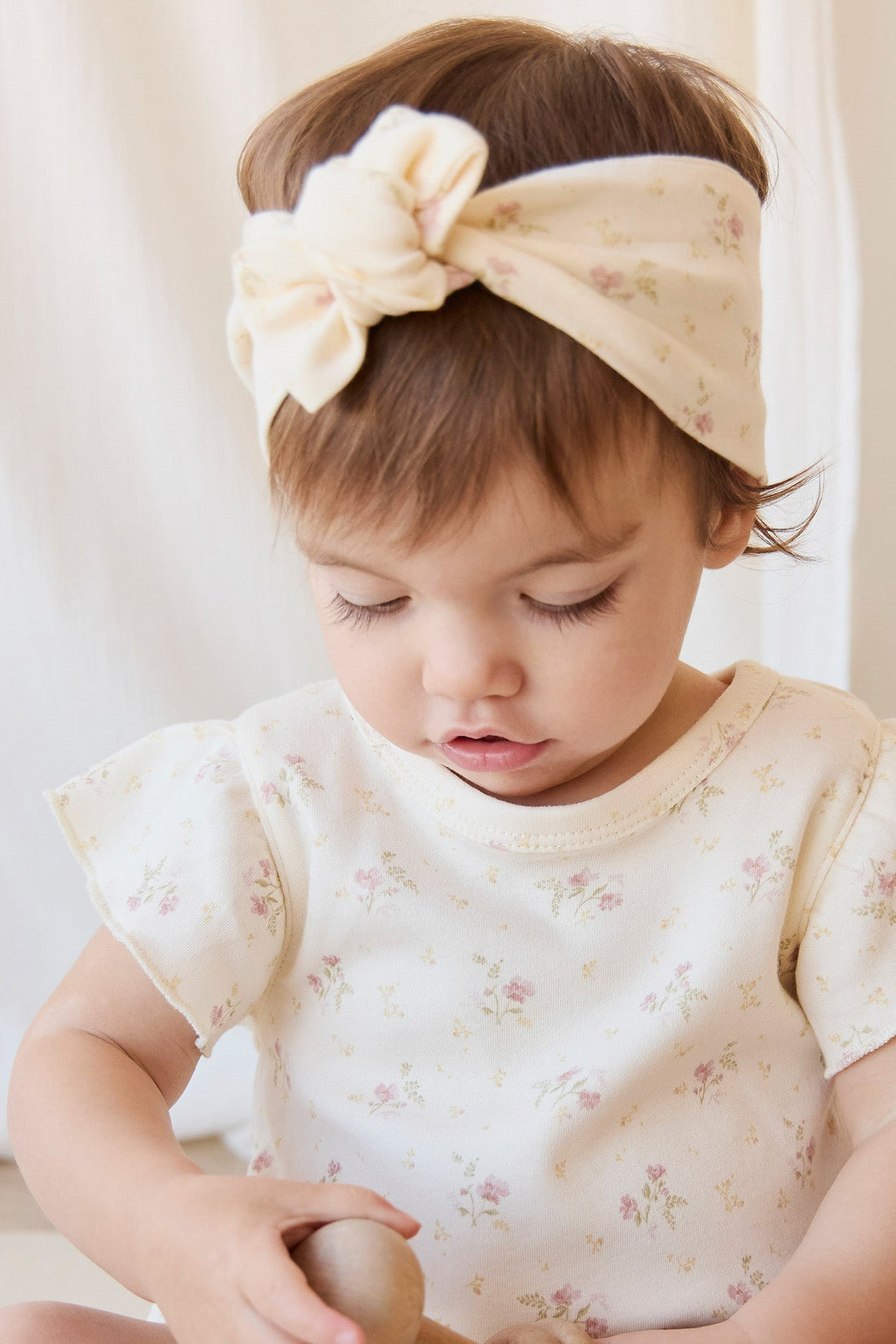 Organic Cotton Sage Onepiece - Thelma Parchment Childrens Onepiece from Jamie Kay Australia
