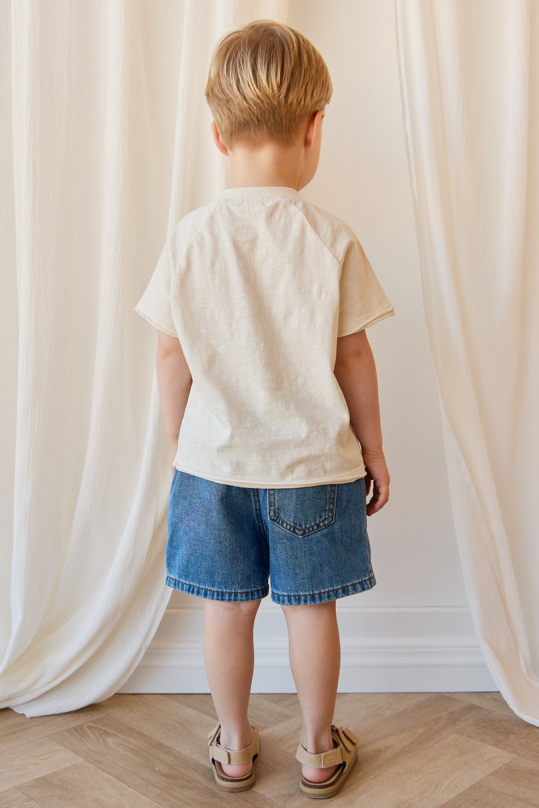 Reid Denim Short - Vintage Denim Childrens Short from Jamie Kay Australia