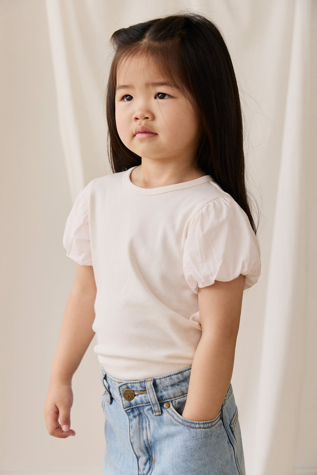 Pima Cotton Myla Top - Blushed Rose Childrens Top from Jamie Kay Australia