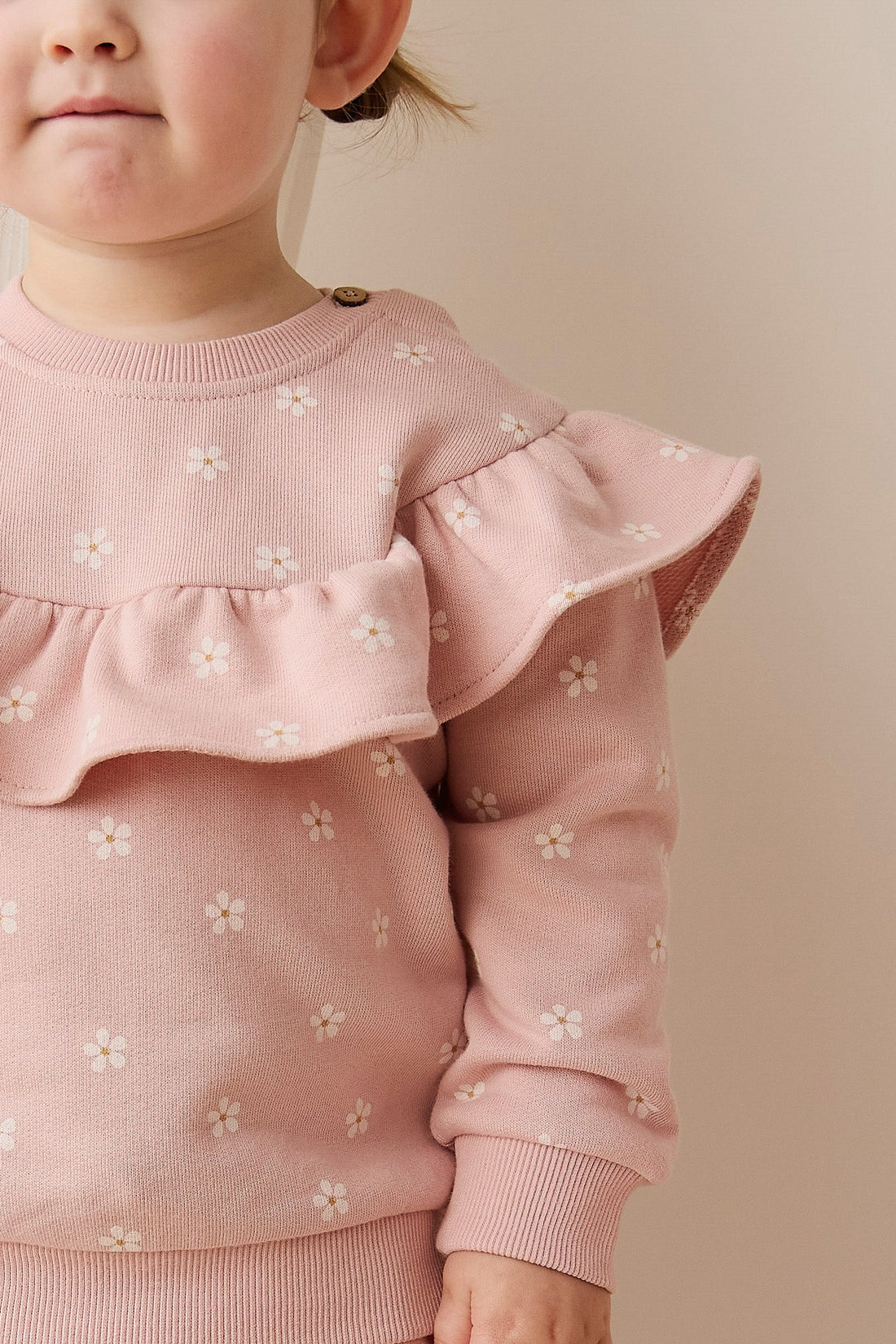 Organic Cotton Mckinley Sweatshirt - Josie Floral Childrens Top from Jamie Kay Australia