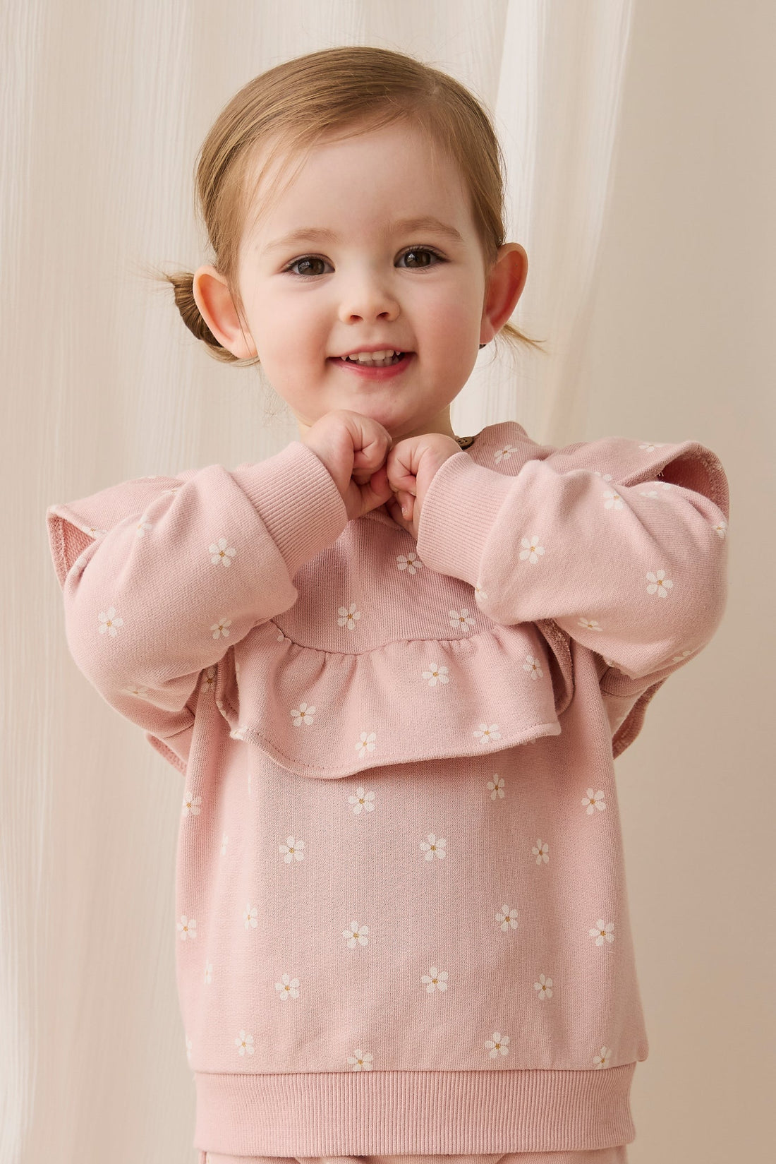 Organic Cotton Mckinley Sweatshirt - Josie Floral Childrens Top from Jamie Kay Australia