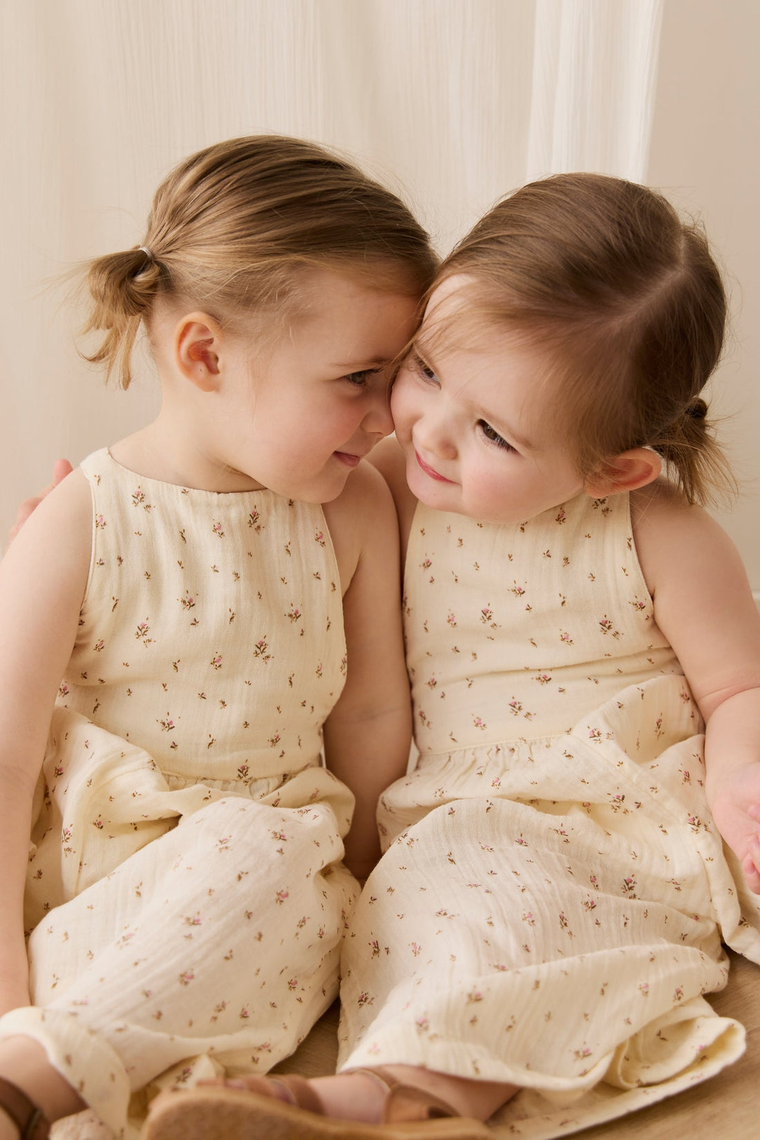 Organic Cotton Muslin Lana Jumpsuit - Dina Antique Childrens Jumpsuit from Jamie Kay Australia