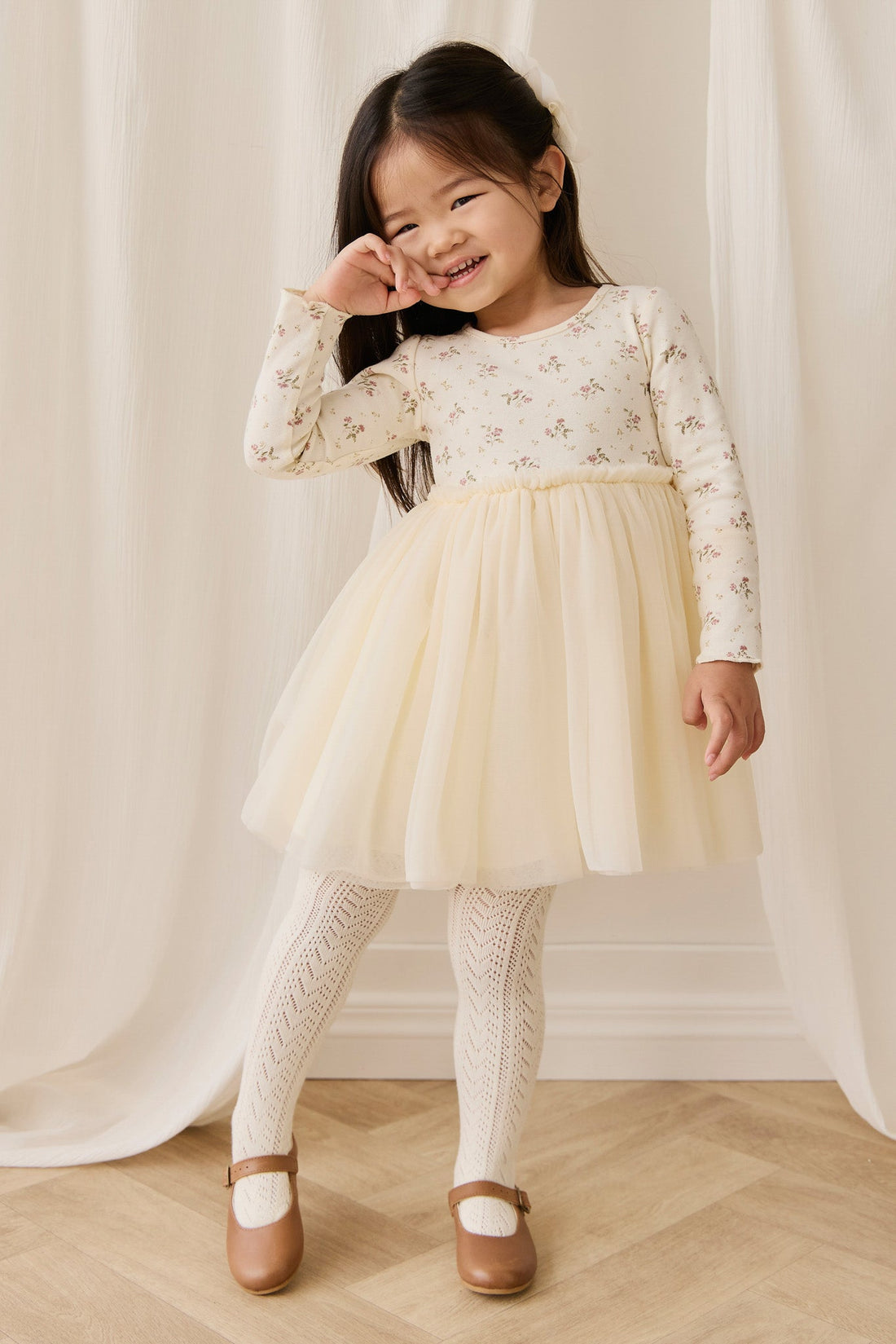 Anna Dress - Thelma Egret Childrens Dress from Jamie Kay Australia