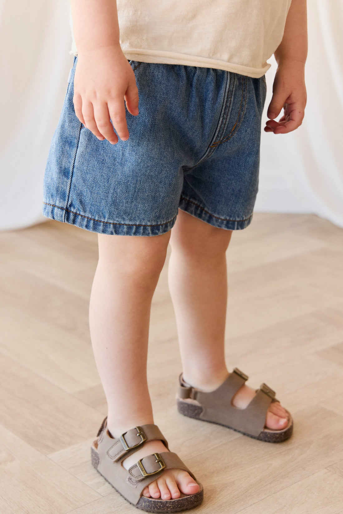 Reid Denim Short - Vintage Denim Childrens Short from Jamie Kay Australia