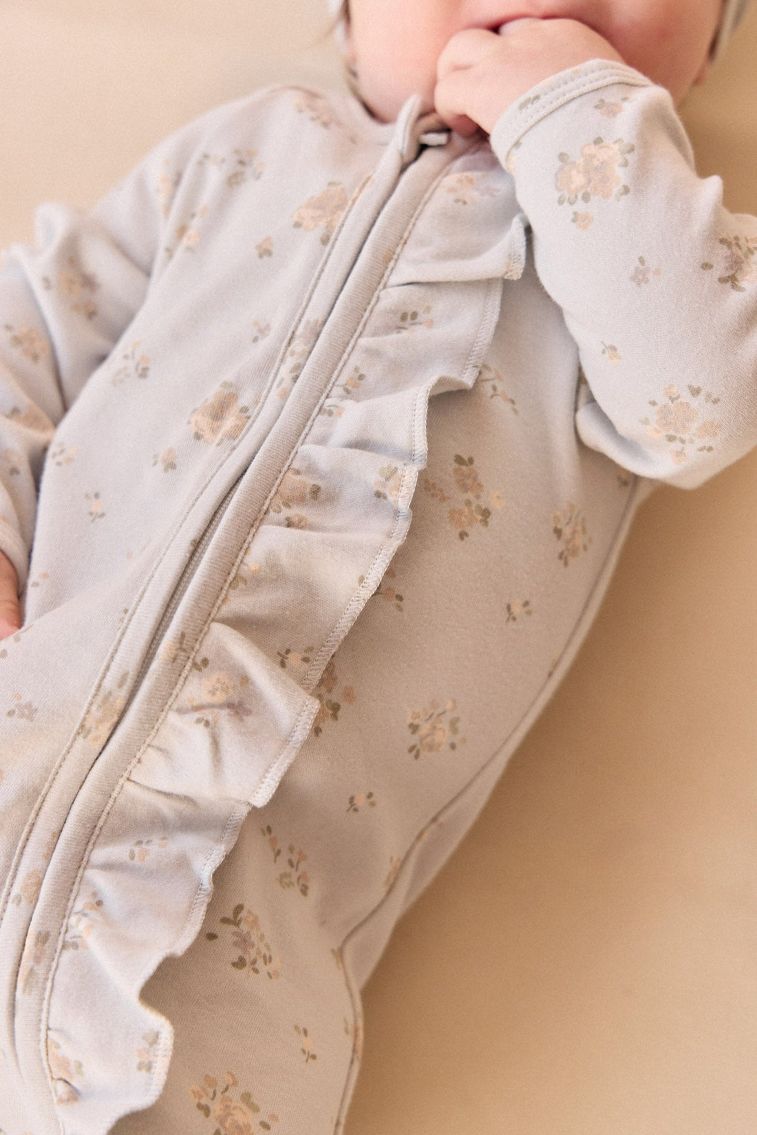 Organic Cotton Melanie Onepiece - Petite Fleur Blue Childrens Onepiece from Jamie Kay Australia