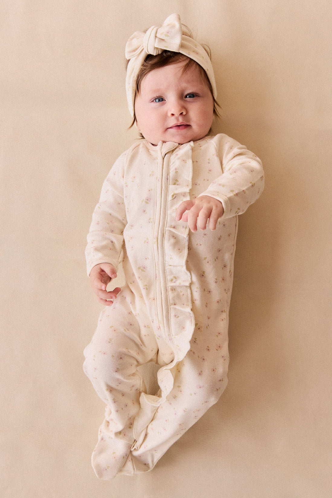 Organic Cotton Melanie Onepiece - Briella Whisper Childrens Onepiece from Jamie Kay Australia