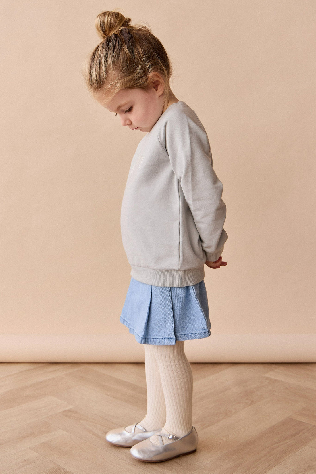 Organic Cotton Mimi Sweatshirt - Dawn Blue Sweetie Childrens Top from Jamie Kay Australia
