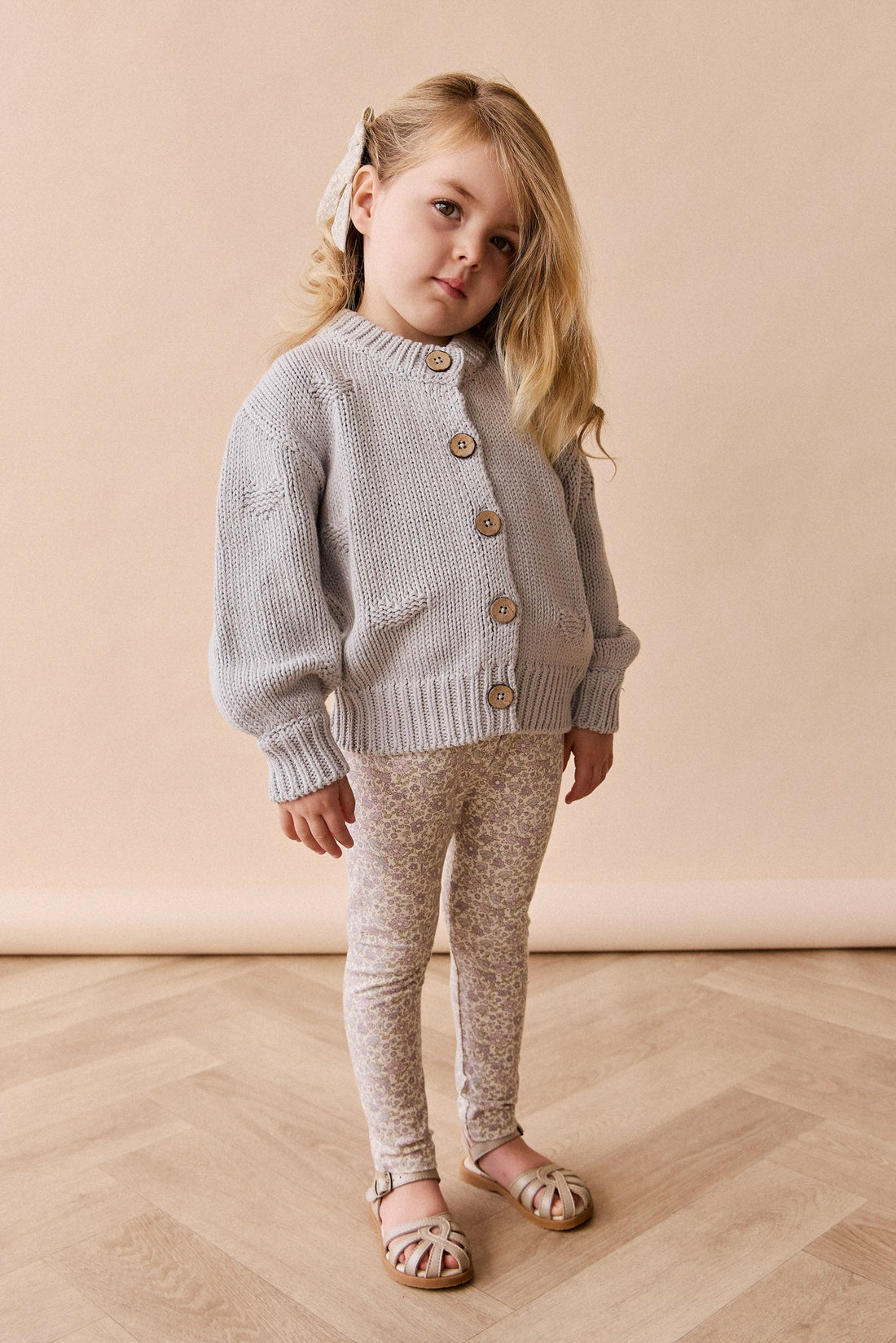 Organic Cotton Everyday Legging - Amelia Pastel Childrens Legging from Jamie Kay Australia