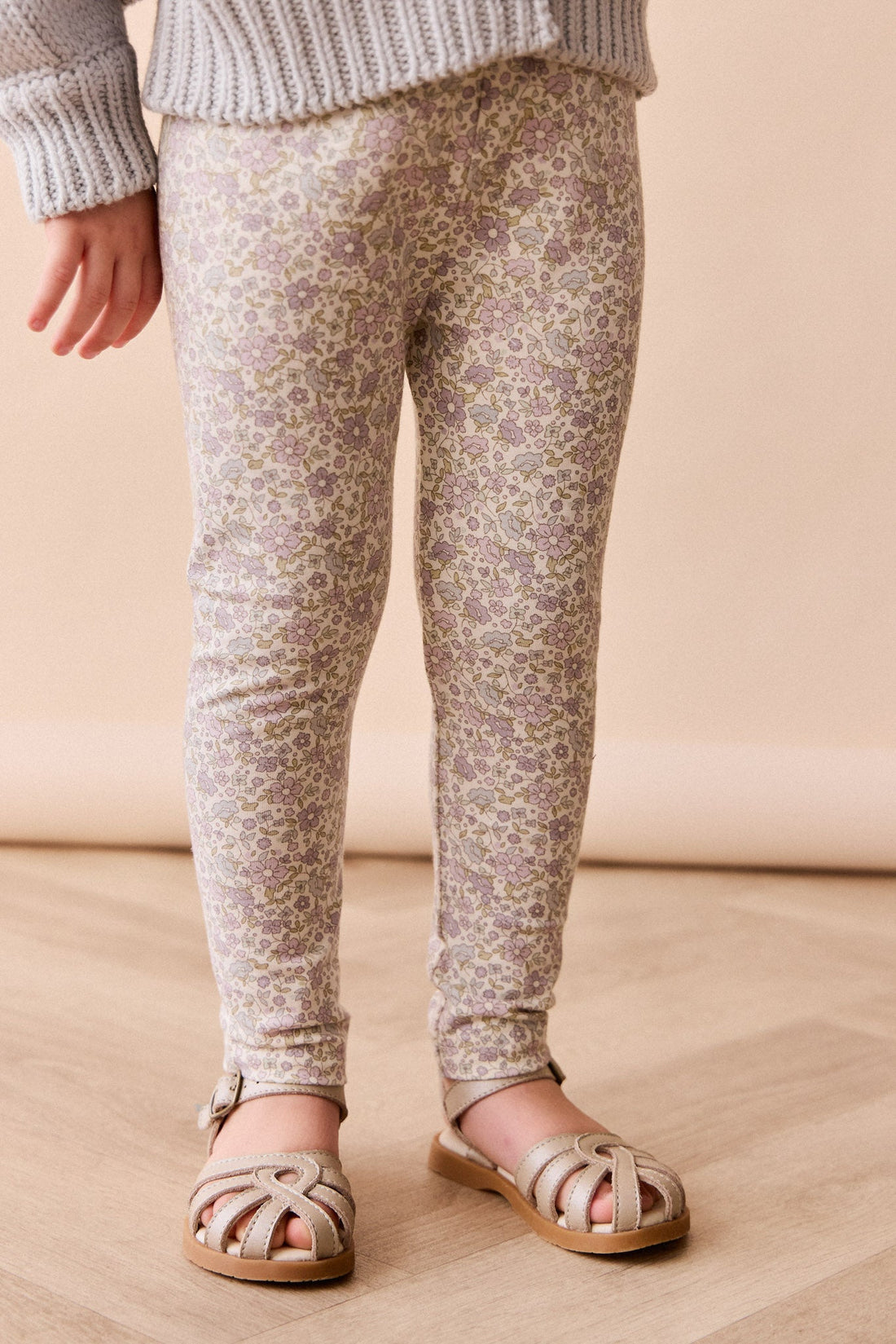 Organic Cotton Everyday Legging - Amelia Pastel Childrens Legging from Jamie Kay Australia
