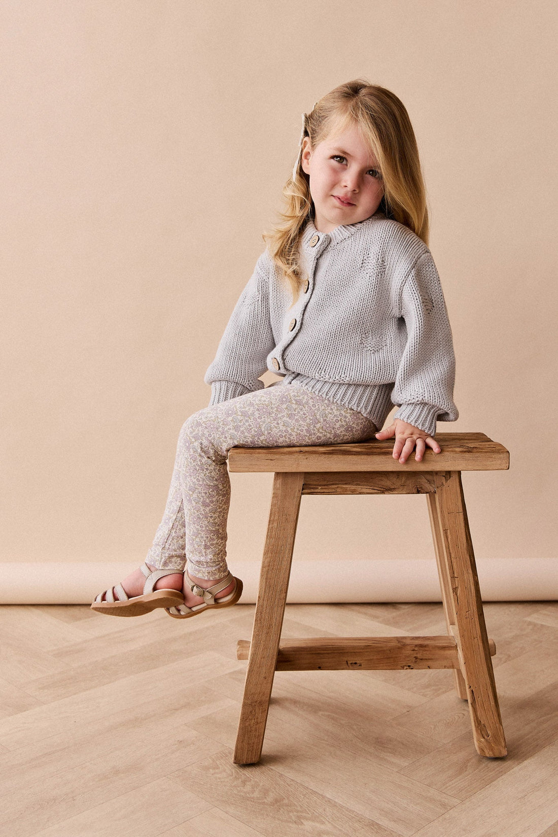 Organic Cotton Everyday Legging - Amelia Pastel Childrens Legging from Jamie Kay Australia