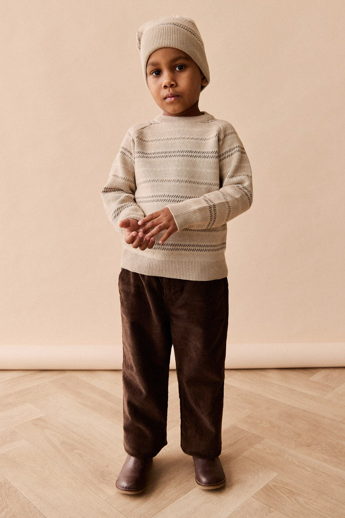 Romeo Pant - Dark Coffee Childrens Pant from Jamie Kay Australia