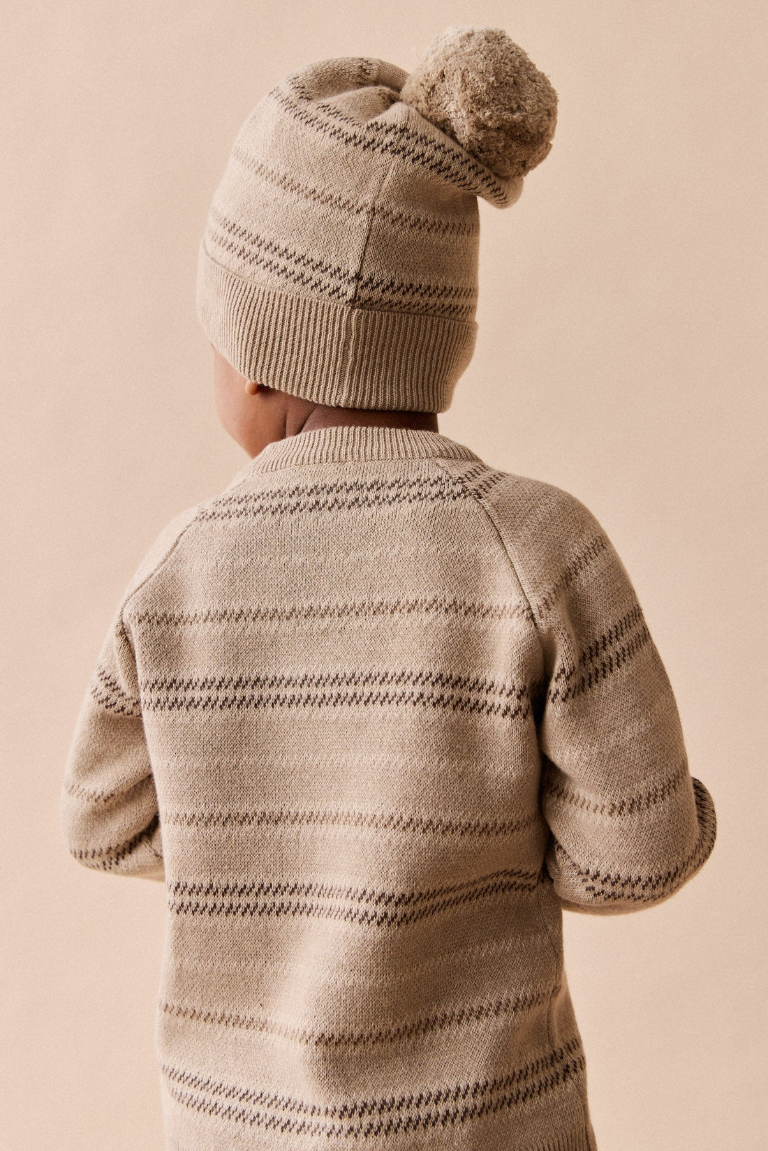 Cedric Knit Beanie - Cedric Stripe Childrens Hat from Jamie Kay Australia
