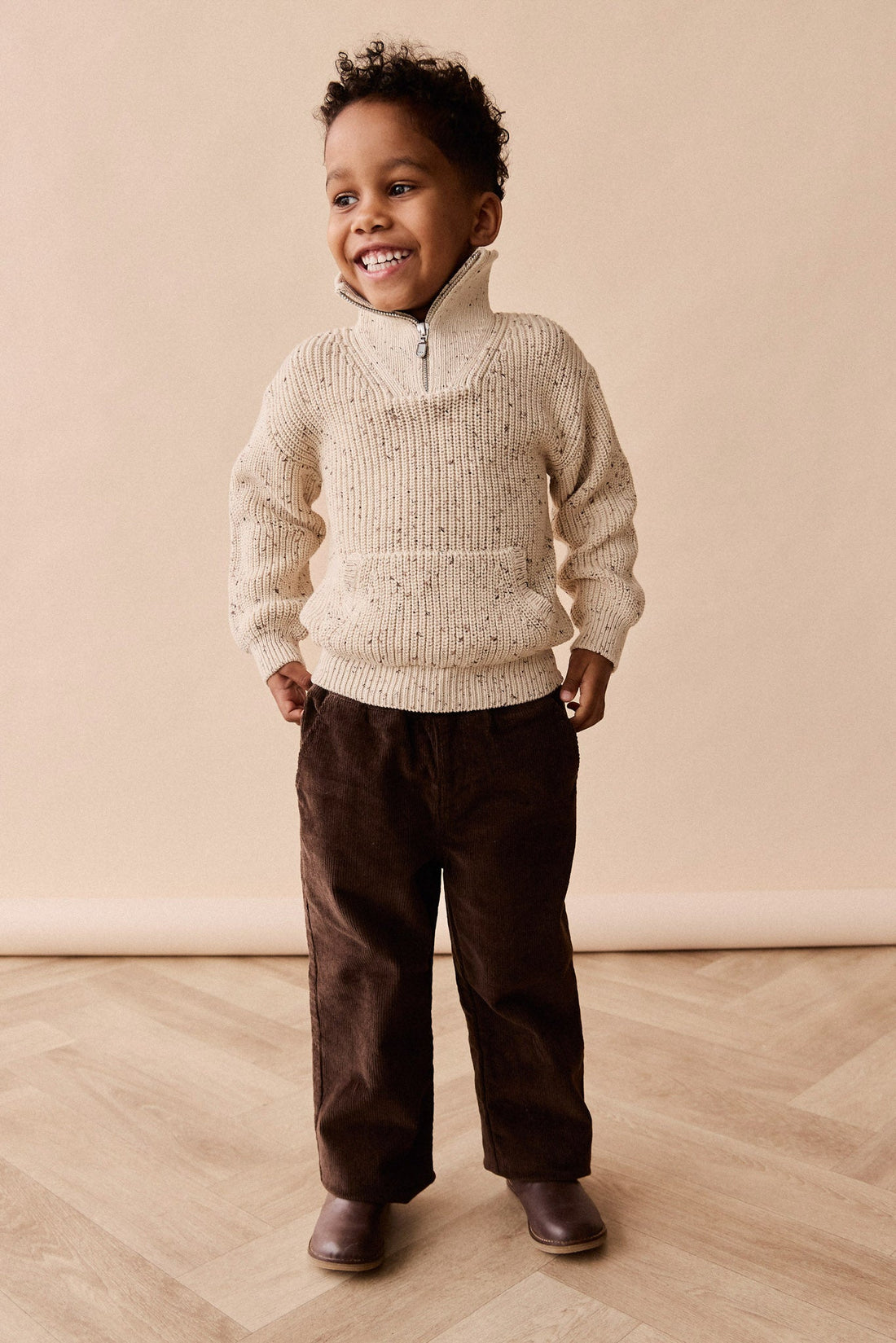 Romeo Pant - Dark Coffee Childrens Pant from Jamie Kay Australia