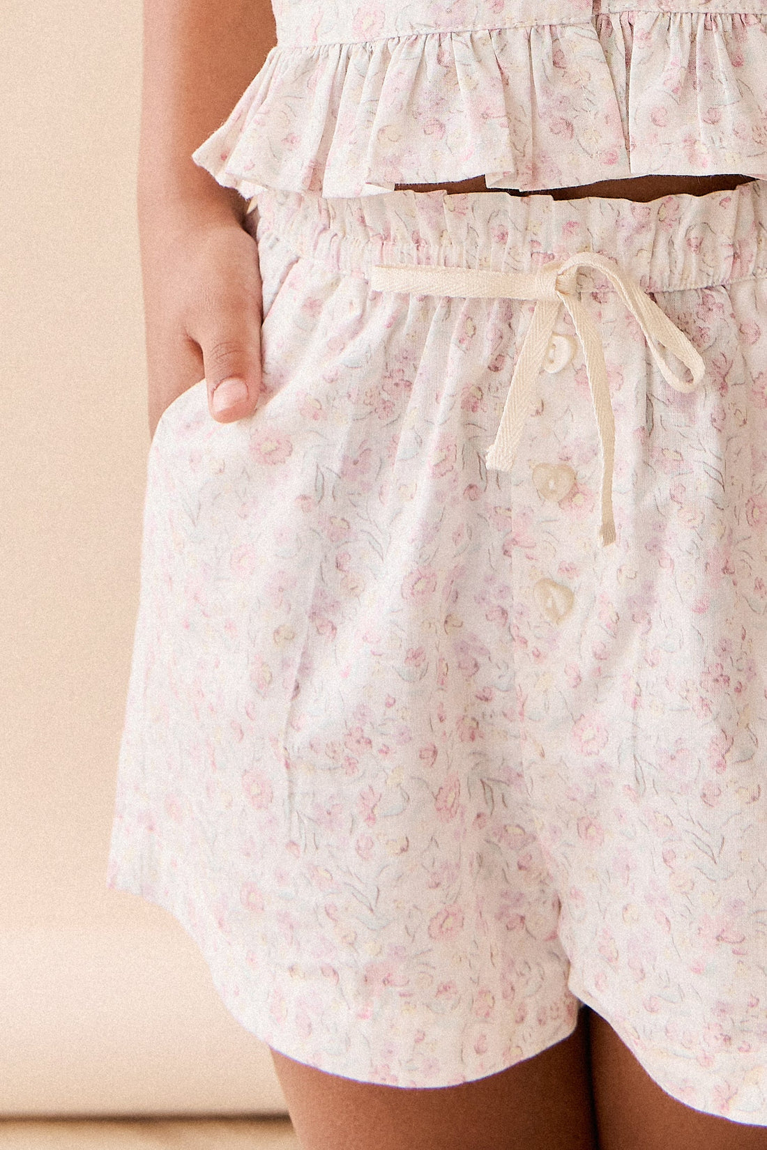Organic Cotton Neve Short - Grace Floral Childrens Short from Jamie Kay Australia