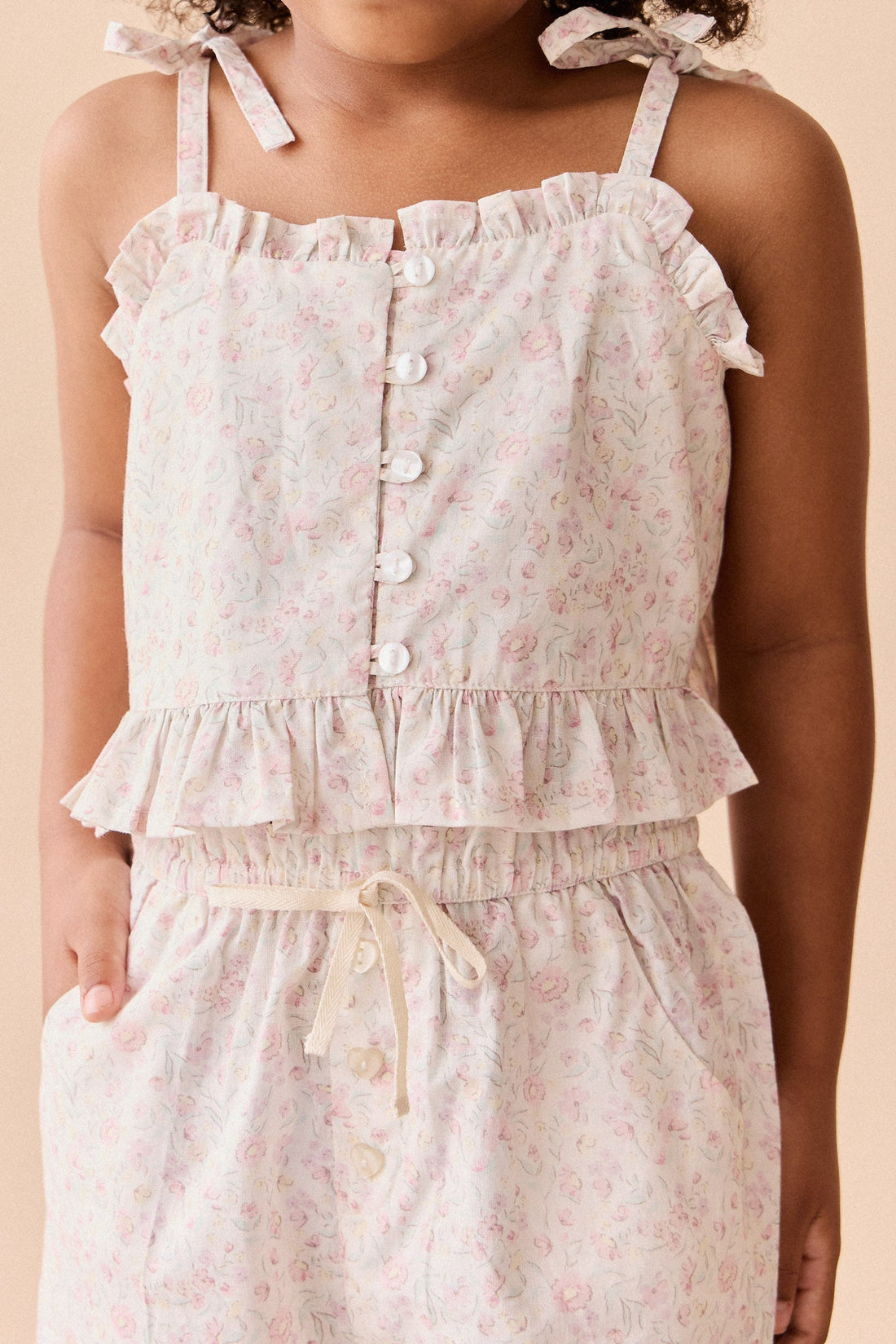 Organic Cotton Neve Short - Grace Floral Childrens Short from Jamie Kay Australia