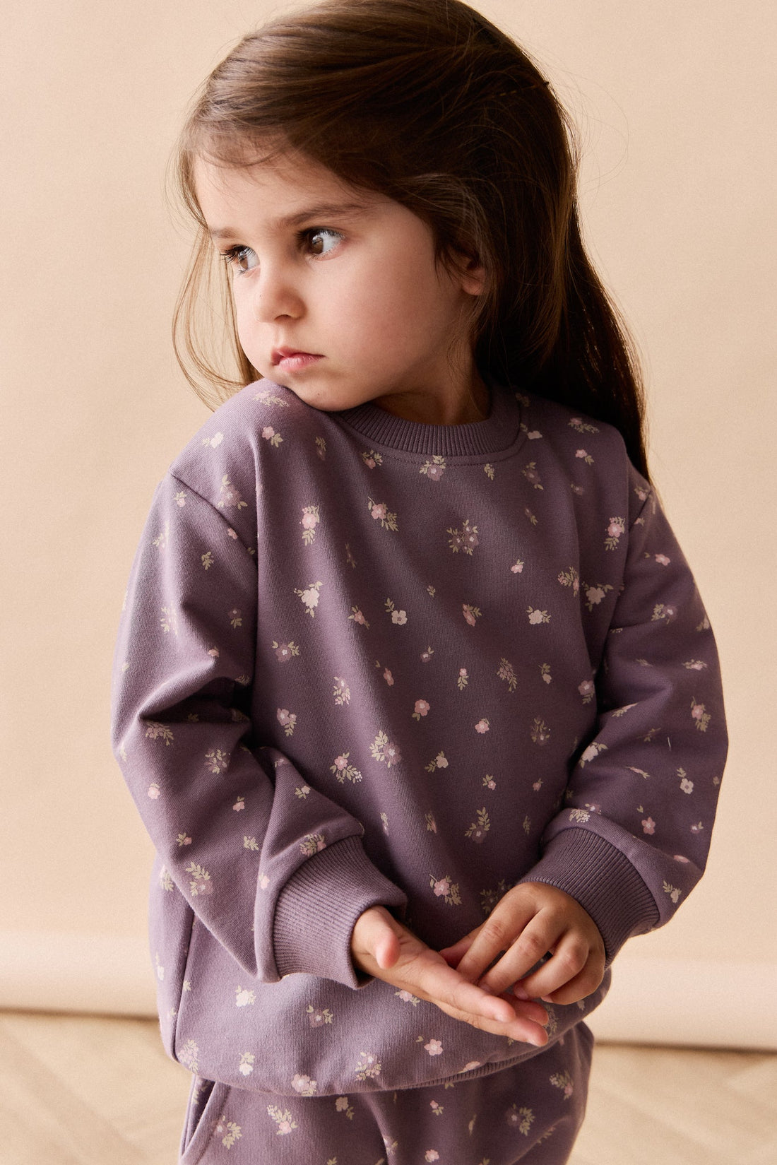 Organic Cotton Aubrey Sweatshirt - Polly Gray Ridge Childrens Sweatshirt from Jamie Kay Australia