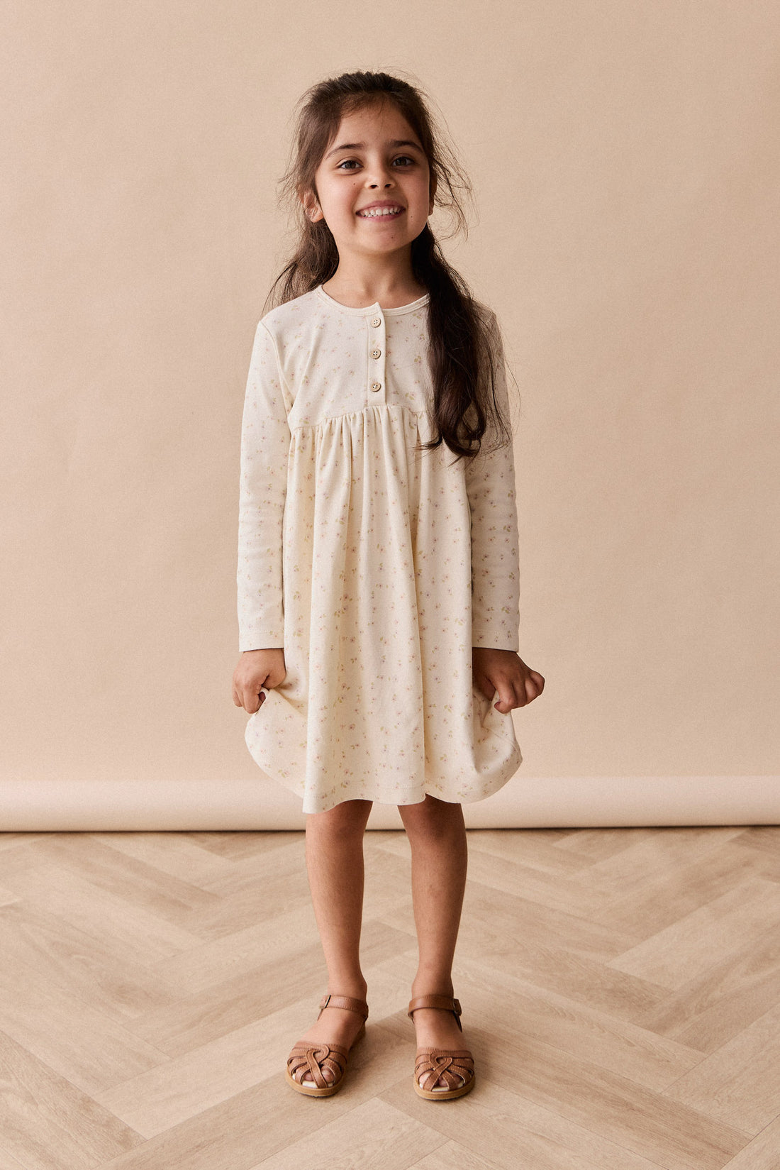 Organic Cotton Bridget Dress - Briella Whisper Childrens Dress from Jamie Kay Australia