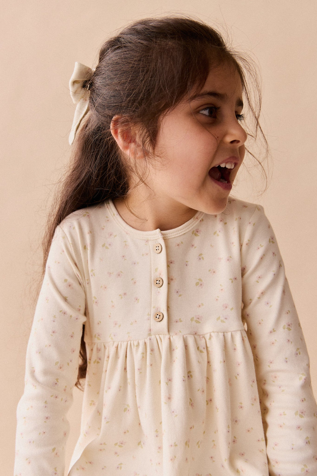 Organic Cotton Bridget Dress - Briella Whisper Childrens Dress from Jamie Kay Australia