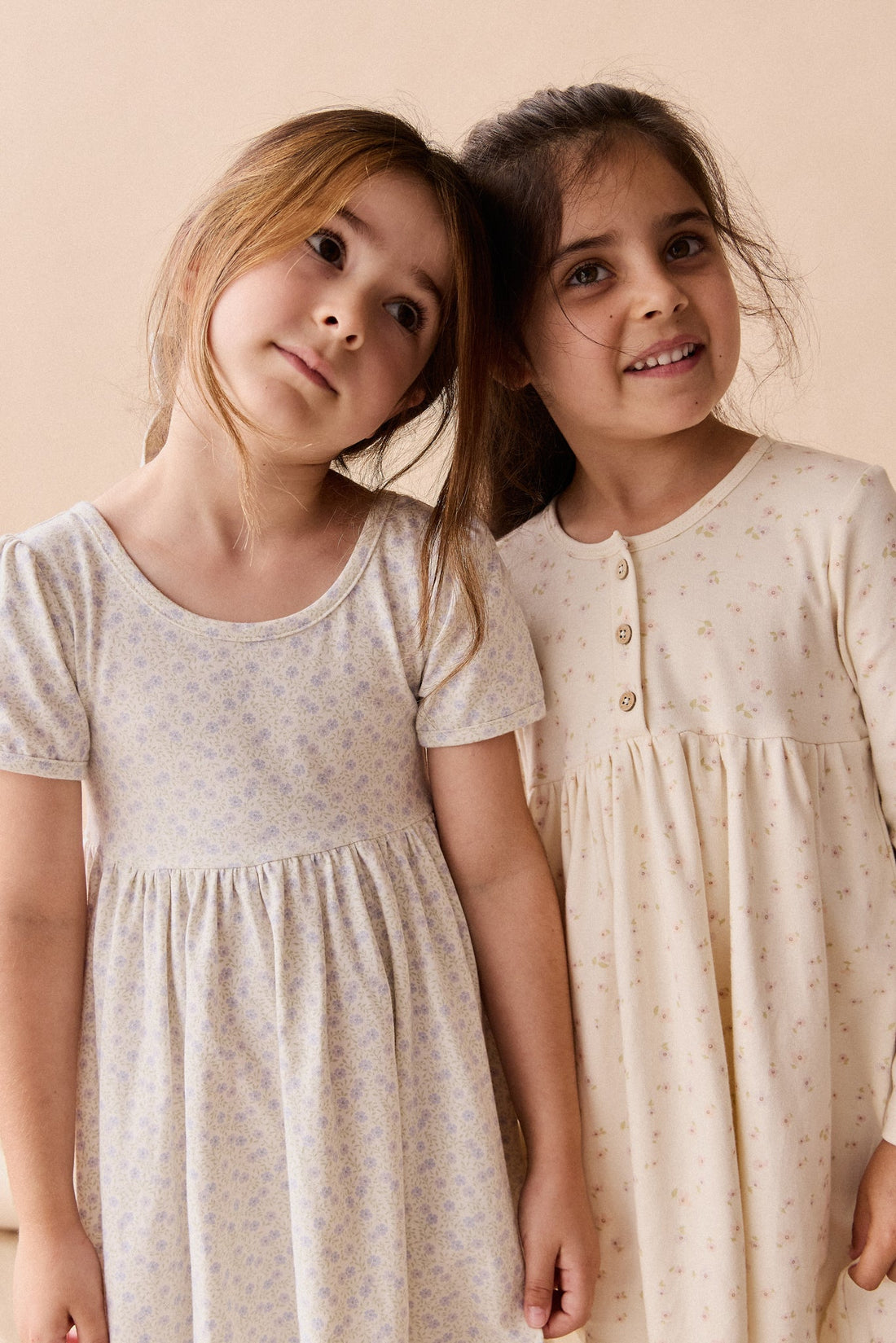 Organic Cotton Meadow Dress - Emmy Lilac Childrens Dress from Jamie Kay Australia