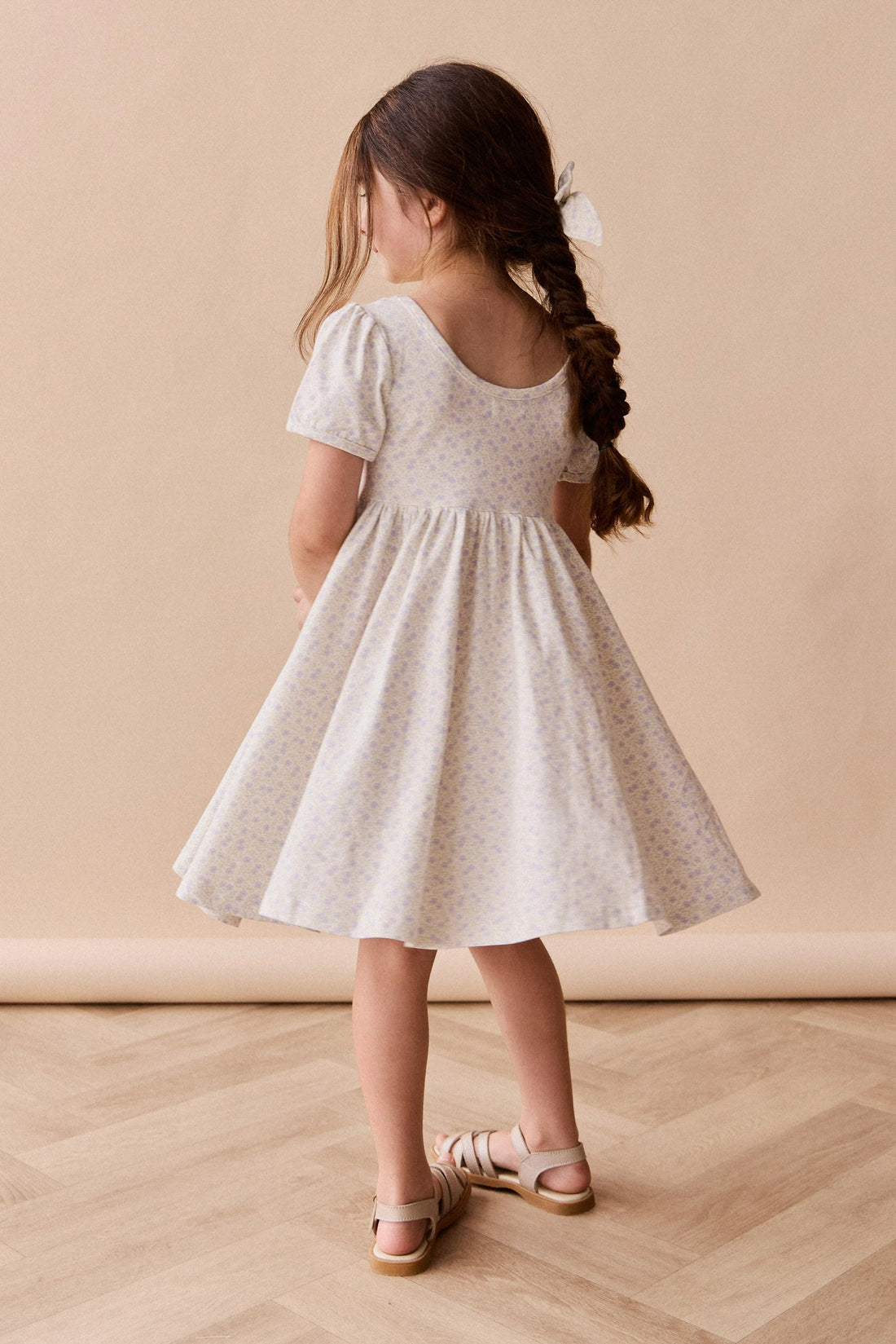 Organic Cotton Meadow Dress - Emmy Lilac Childrens Dress from Jamie Kay Australia
