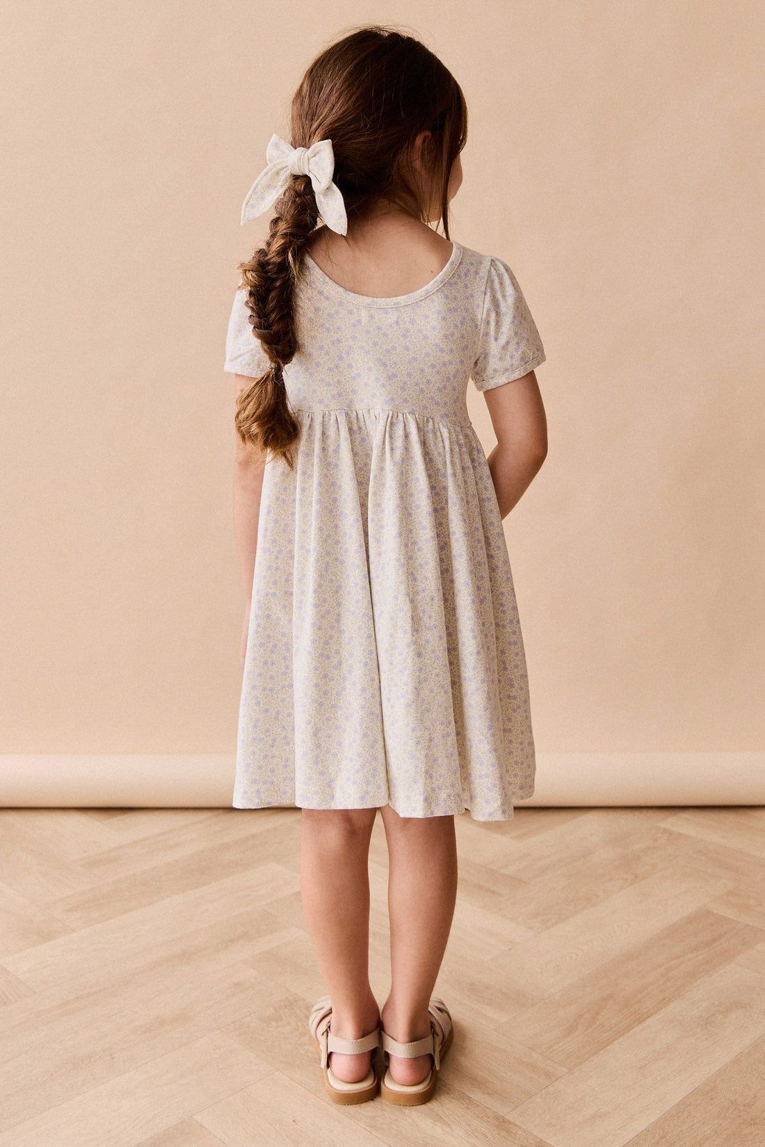 Organic Cotton Meadow Dress - Emmy Lilac Childrens Dress from Jamie Kay Australia