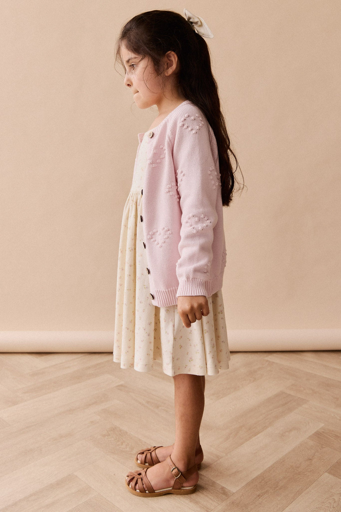 Organic Cotton Samantha Dress - Briella Whisper Childrens Dress from Jamie Kay Australia
