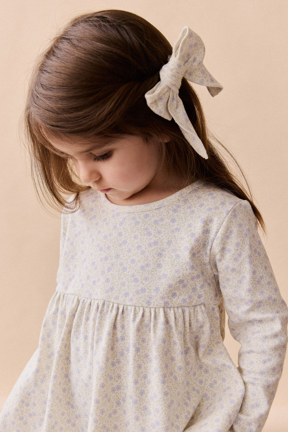 Organic Cotton Sage Top - Emmy Lilac Childrens Top from Jamie Kay Australia