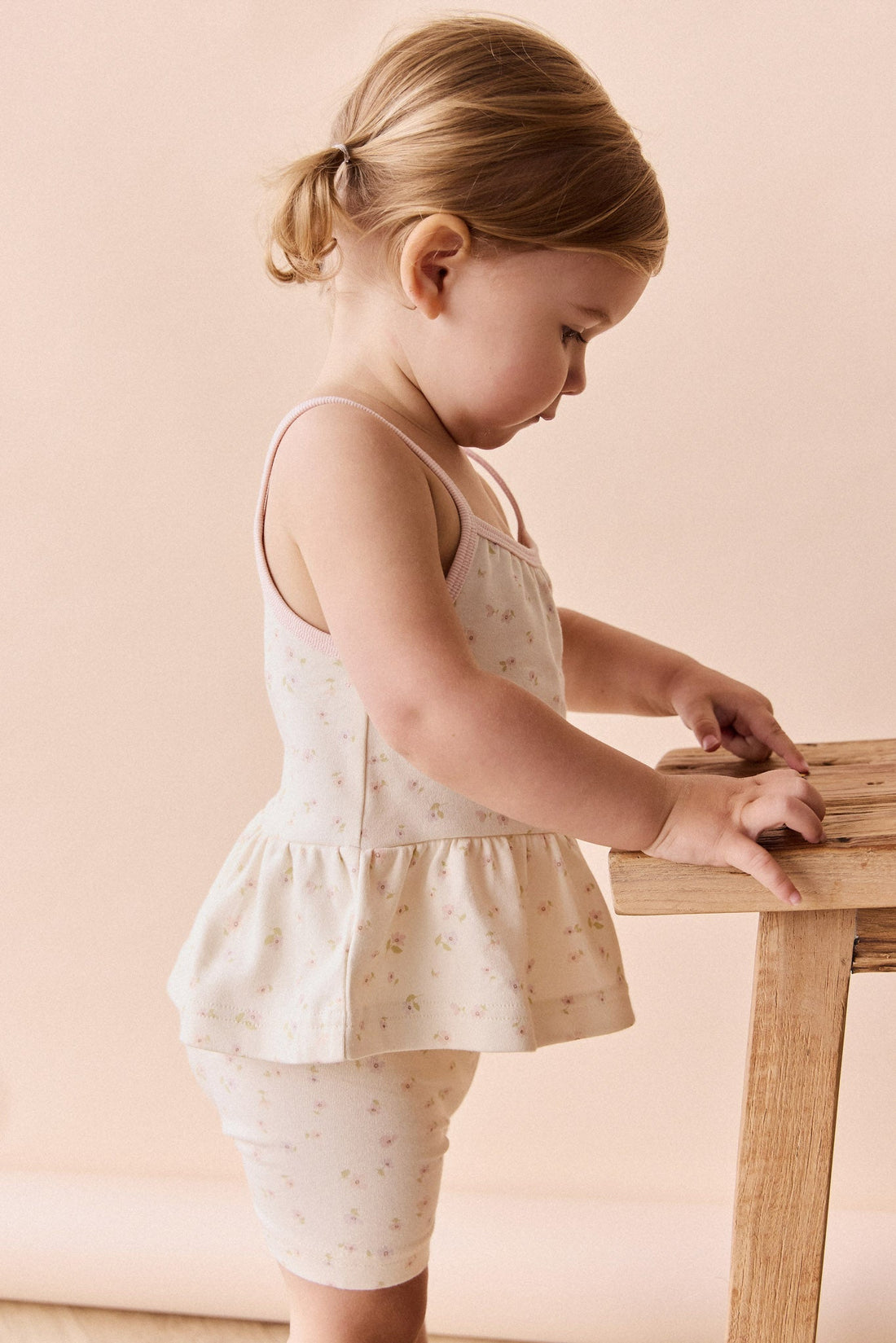 Organic Cotton Everyday Bike Short - Briella Whisper Childrens Short from Jamie Kay Australia