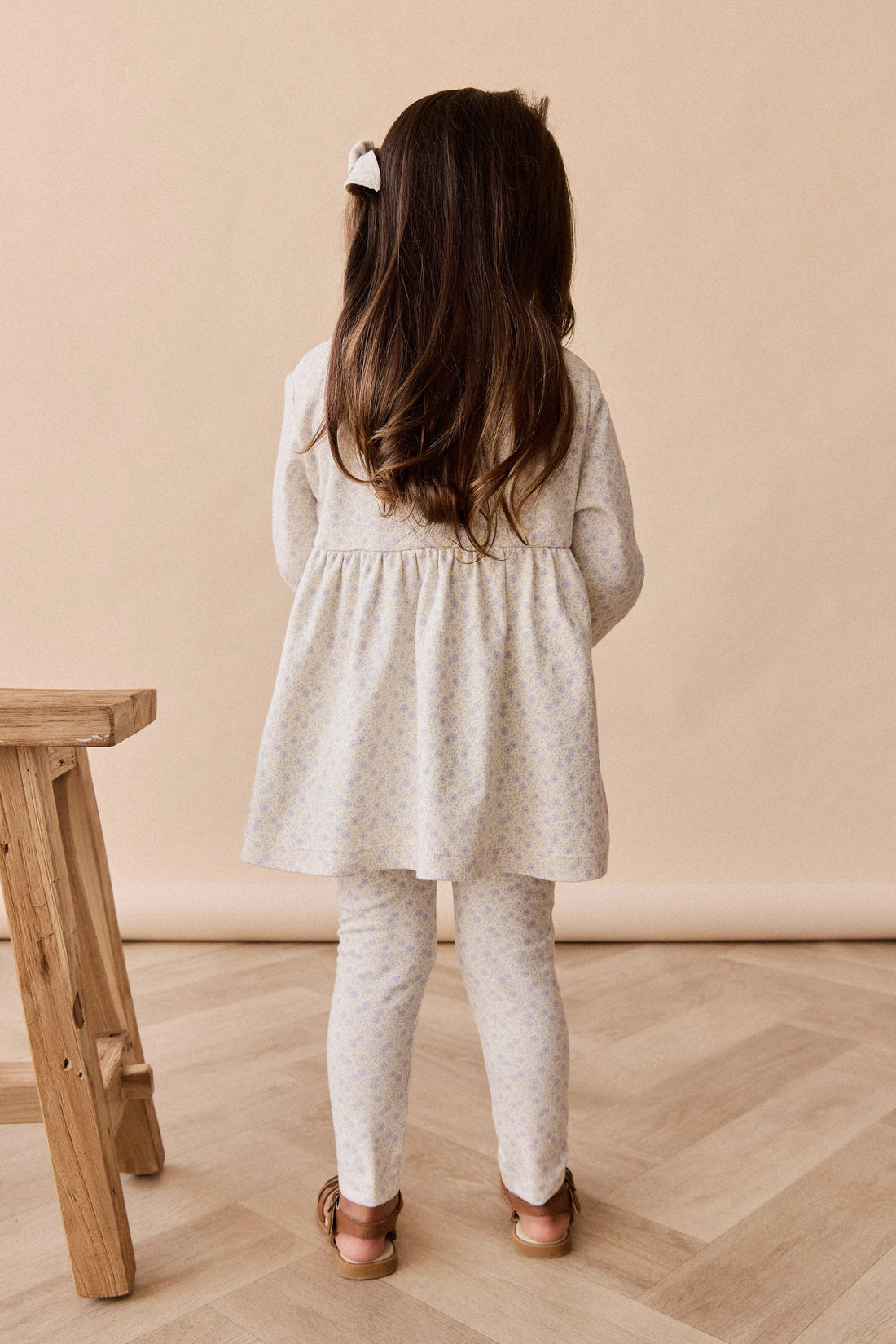 Organic Cotton Sage Top - Emmy Lilac Childrens Top from Jamie Kay Australia
