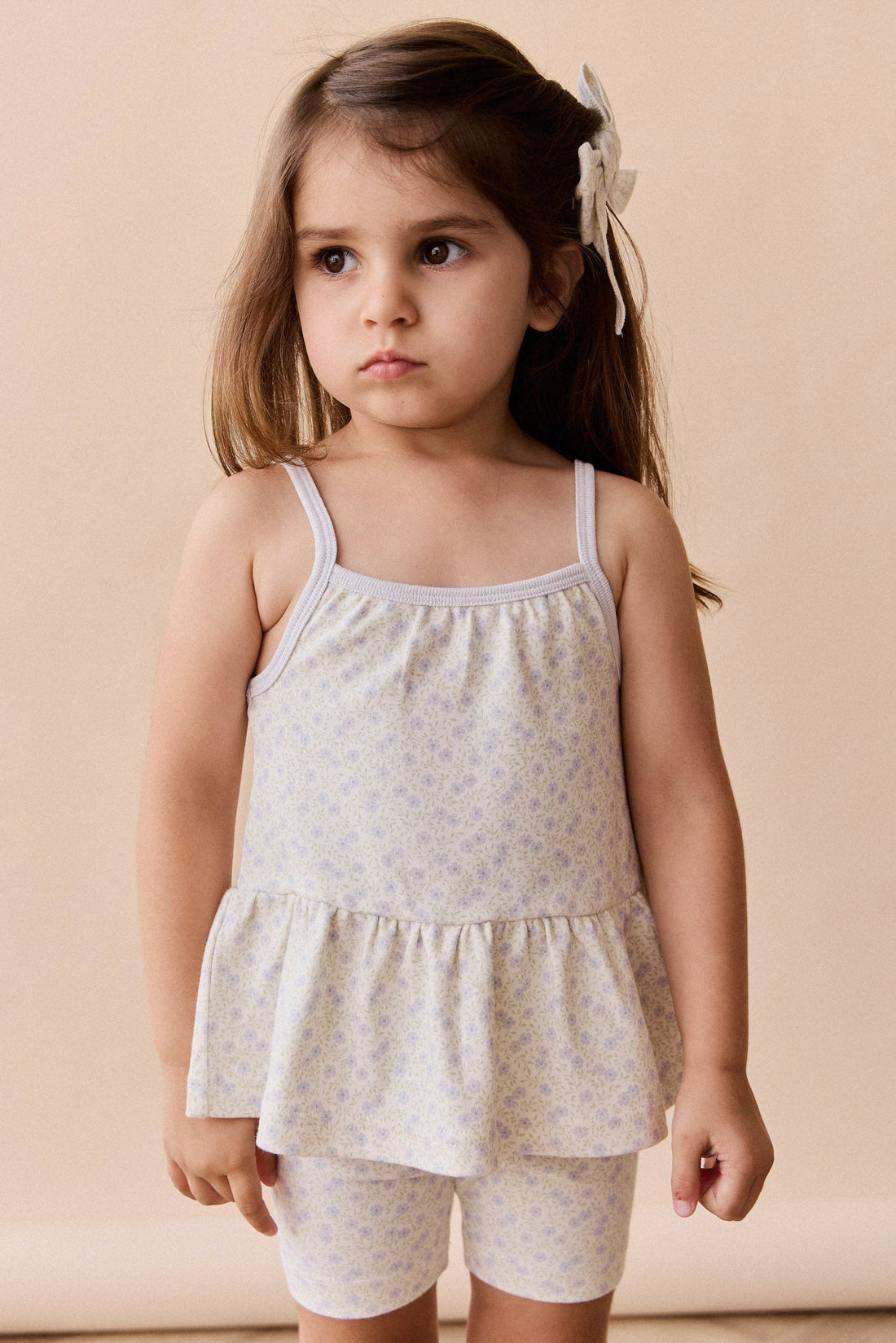 Organic Cotton Meadow Singlet - Emmy Lilac Childrens Singlet from Jamie Kay Australia