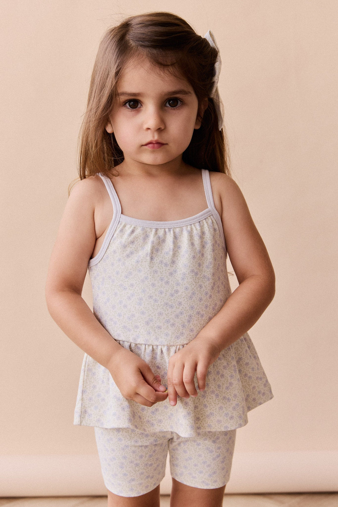 Organic Cotton Meadow Singlet - Emmy Lilac Childrens Singlet from Jamie Kay Australia