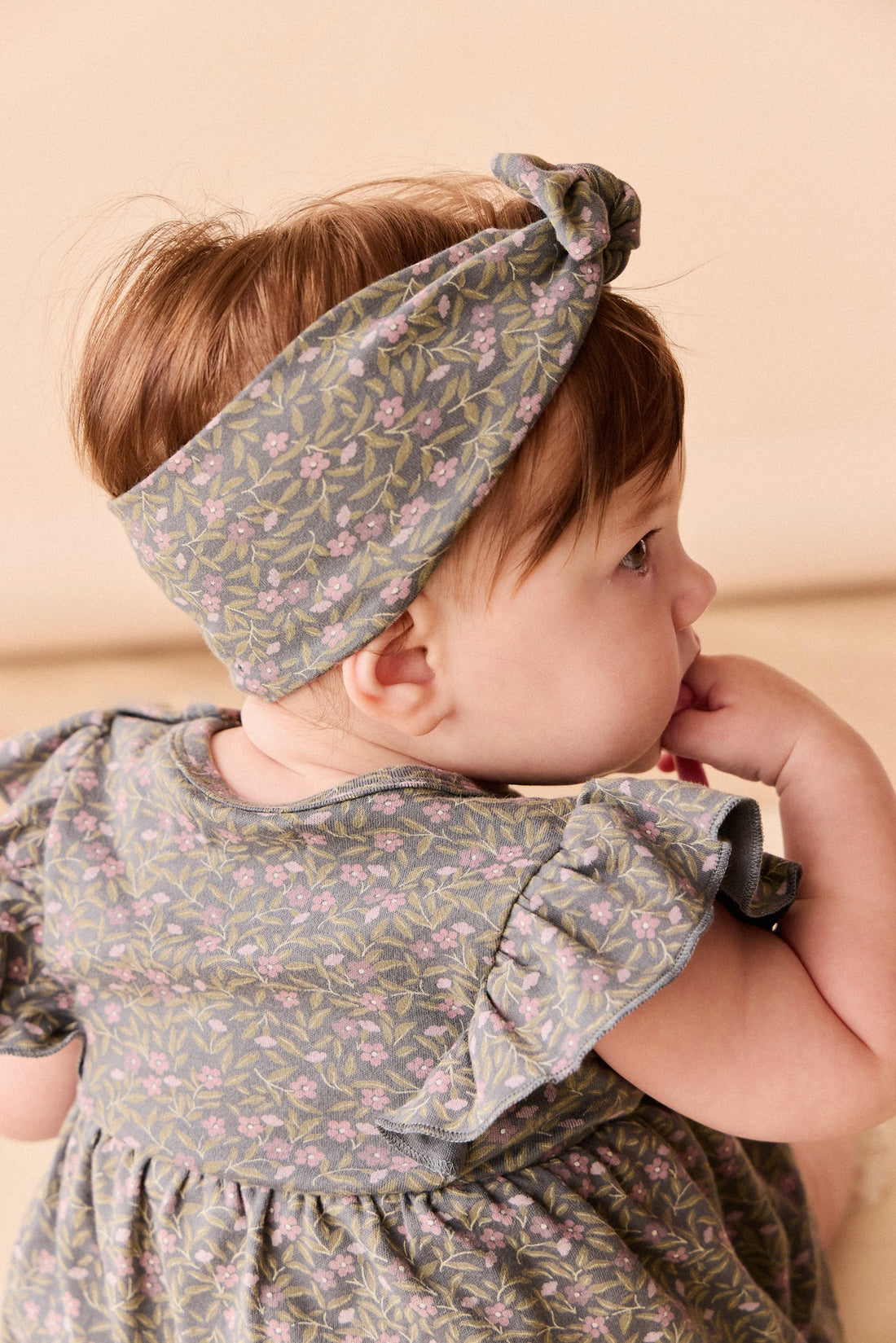 Organic Cotton Headband - Phoebe Lava Childrens Headband from Jamie Kay Australia