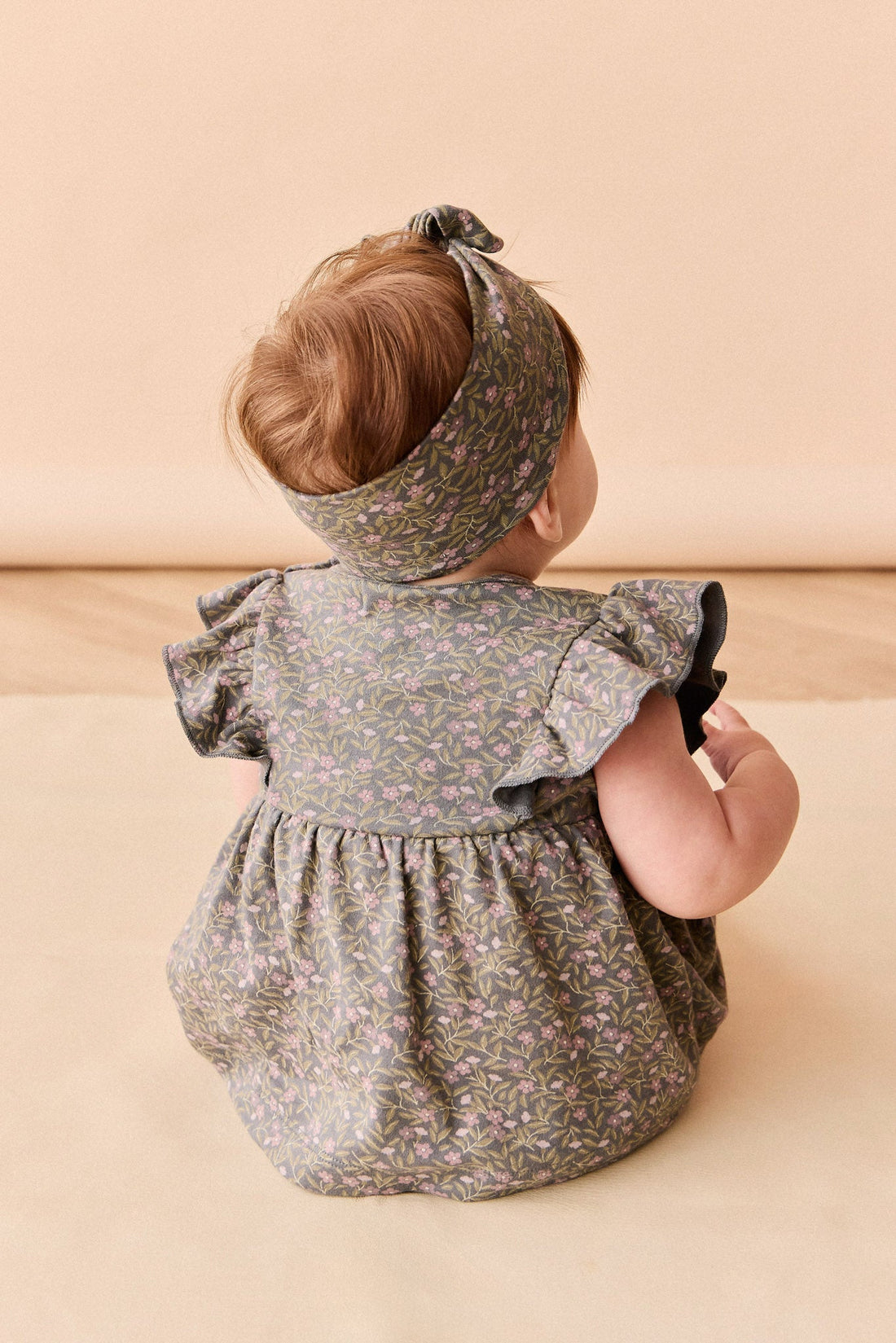 Organic Cotton Elianna Playsuit - Phoebe Lava Childrens Playsuit from Jamie Kay Australia