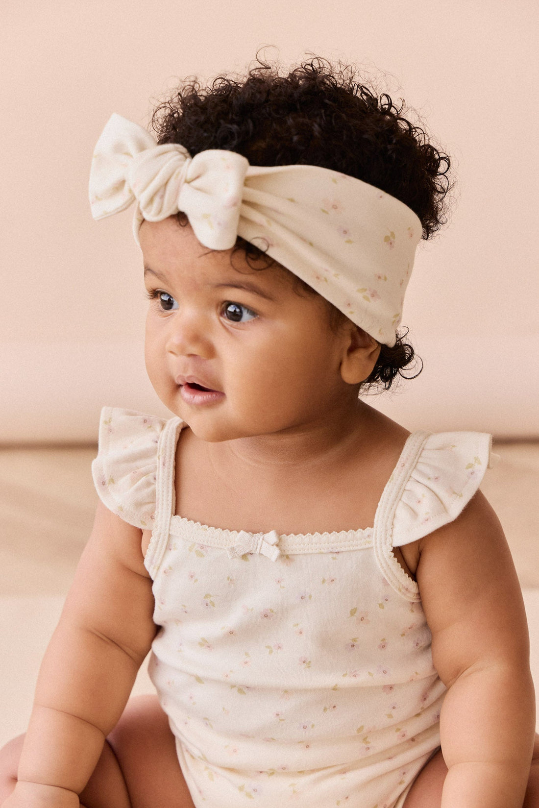 Organic Cotton Bettina Bodysuit - Briella Whisper Childrens Bodysuit from Jamie Kay Australia