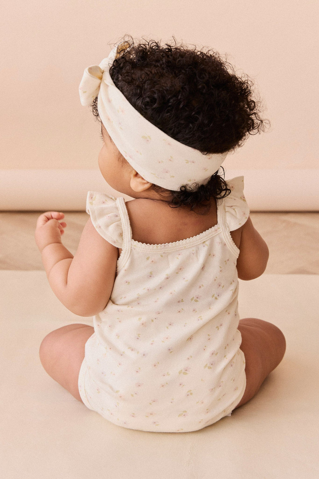 Organic Cotton Bettina Bodysuit - Briella Whisper Childrens Bodysuit from Jamie Kay Australia