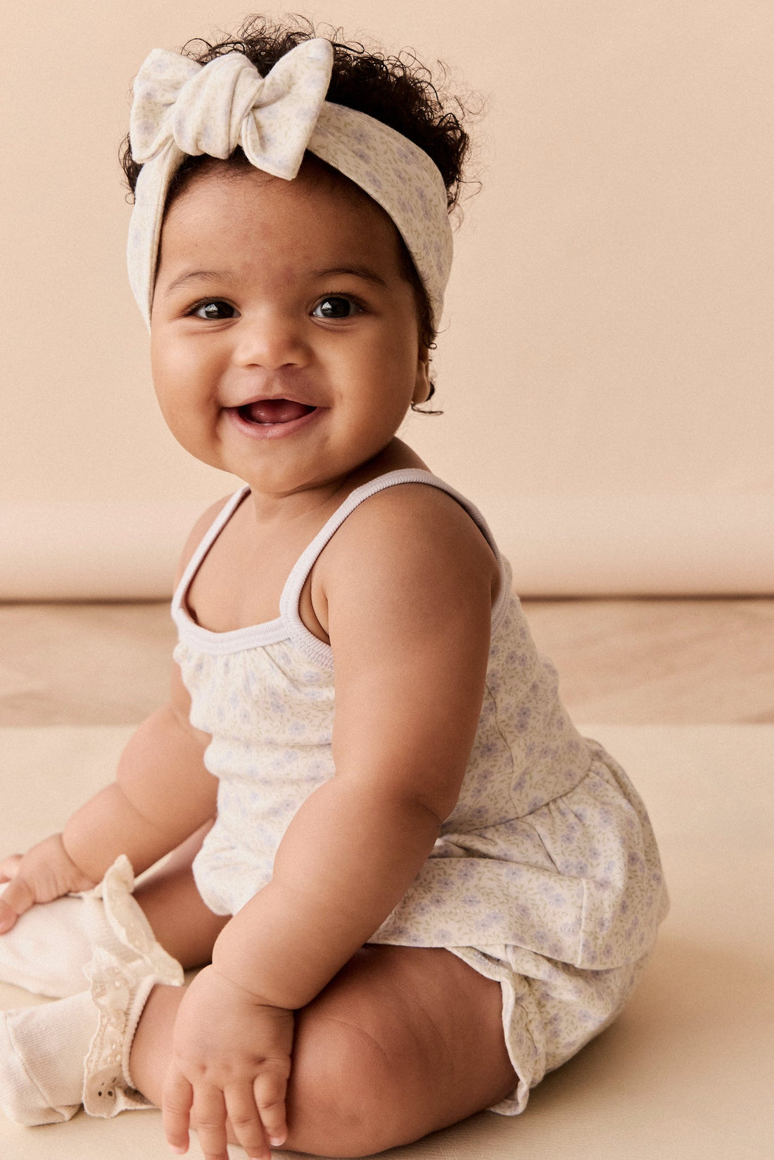 Organic Cotton Headband - Emmy Lilac Childrens Headband from Jamie Kay Australia