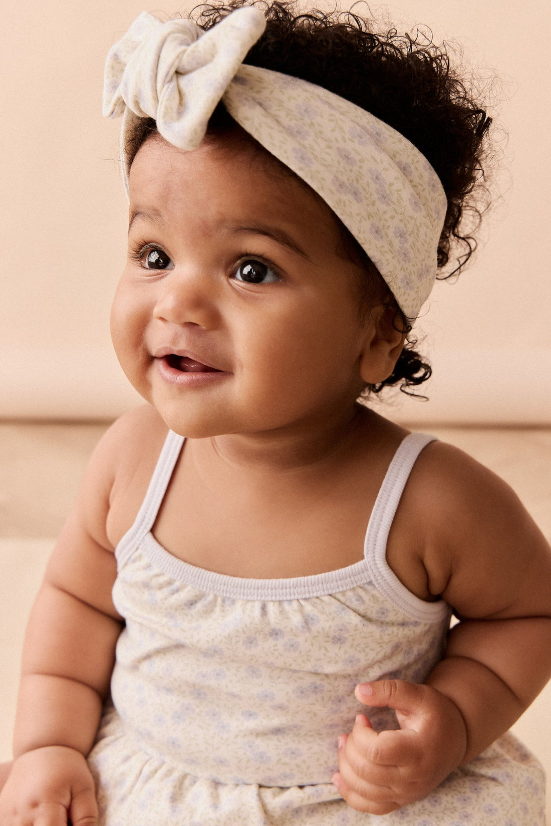Organic Cotton Headband - Emmy Lilac Childrens Headband from Jamie Kay Australia