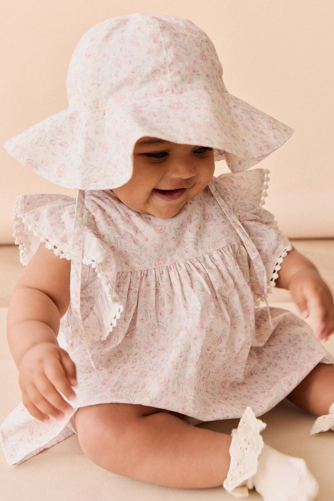 Organic Cotton Eleanor Top - Grace Floral Childrens Top from Jamie Kay Australia