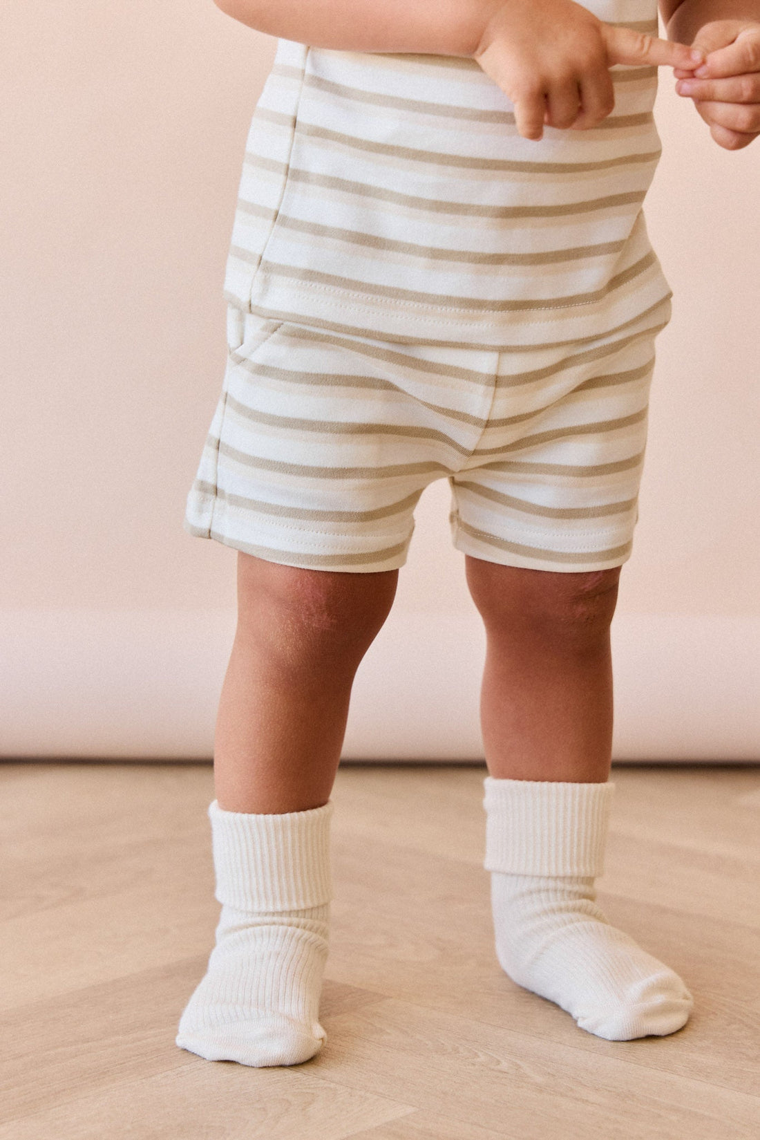 Pima Cotton Willem Short - Sundrenched Stripe Childrens Short from Jamie Kay Australia