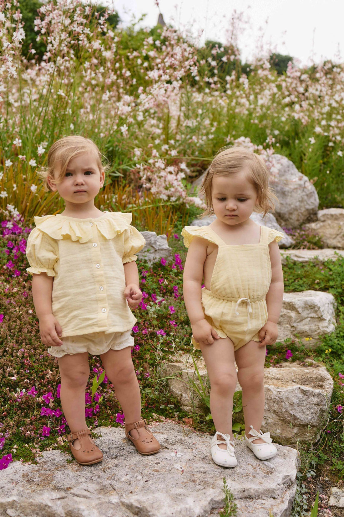 Organic Cotton Muslin Frill Bloomer - Vintage Ditsy Childrens Bloomer from Jamie Kay Australia