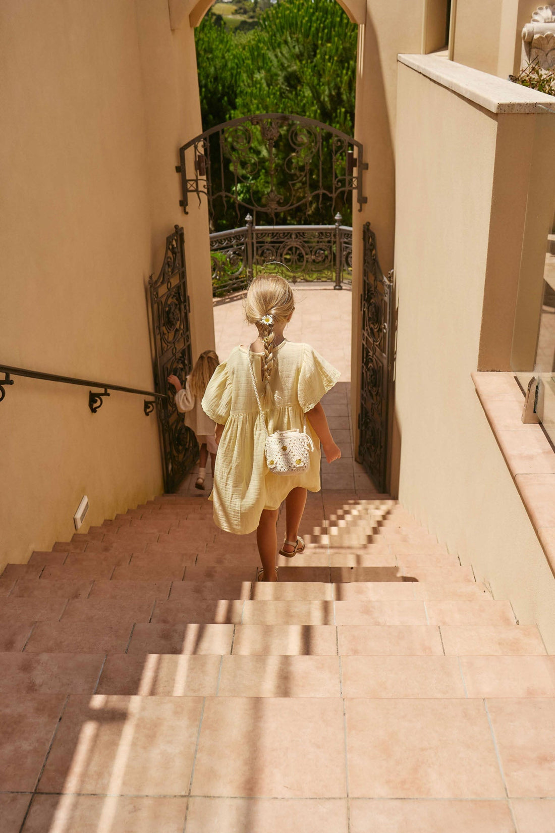 Organic Cotton Muslin Phillipa Dress - Sunshine Childrens Dress from Jamie Kay Australia