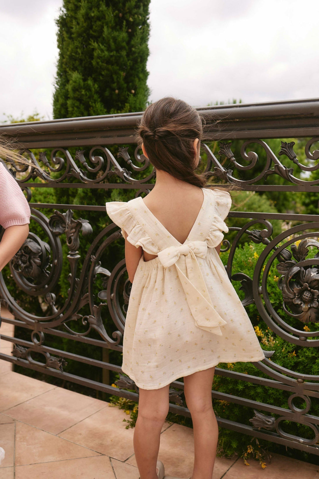 Organic Cotton Muslin Brielle Dress - Vintage Ditsy Childrens Dress from Jamie Kay Australia