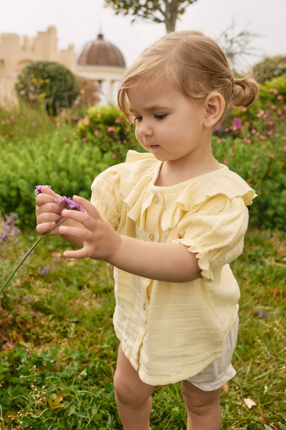 Organic Cotton Muslin Alora Top - Sunshine Childrens Top from Jamie Kay Australia