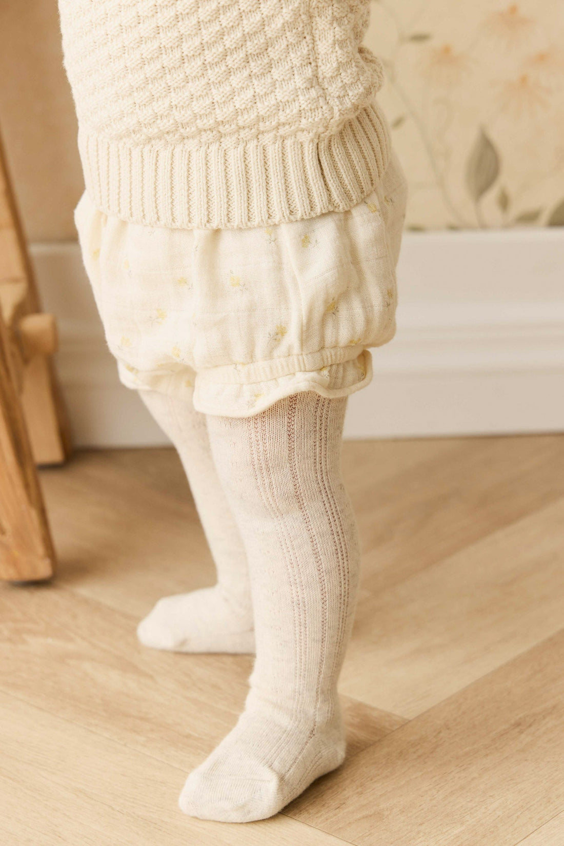 Organic Cotton Muslin Frill Bloomer - Vintage Ditsy Childrens Bloomer from Jamie Kay Australia