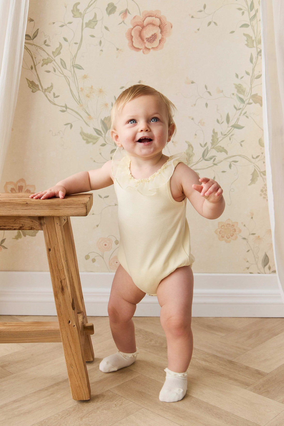 Adalyn Playsuit - Lemon Childrens Playsuit from Jamie Kay Australia