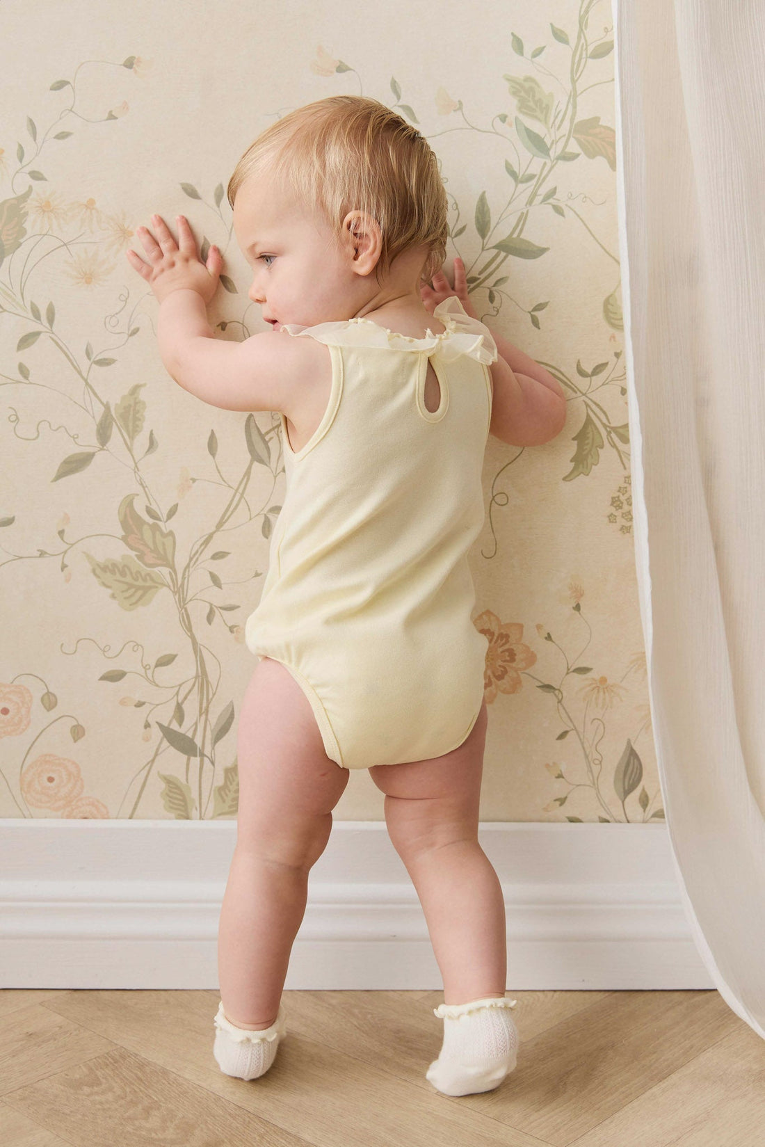 Adalyn Playsuit - Lemon Childrens Playsuit from Jamie Kay Australia