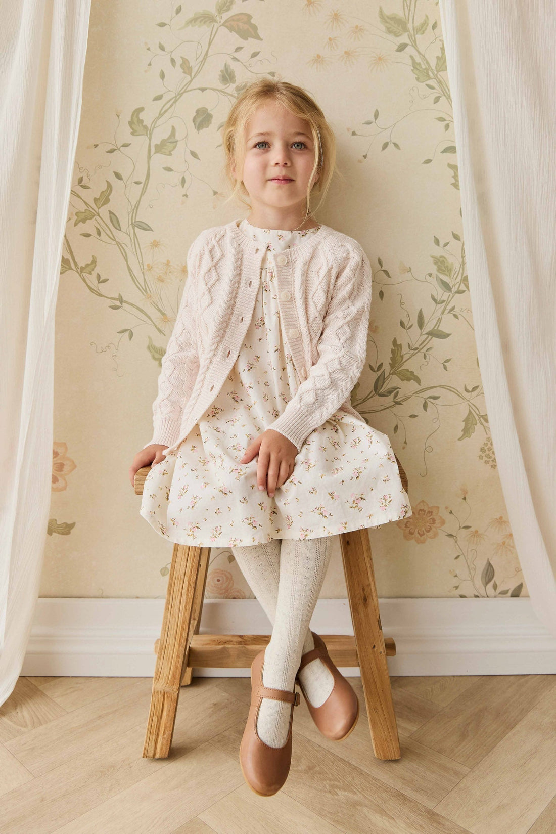 Alexis Cardigan - Cosy Mauve Childrens Cardigan from Jamie Kay Australia